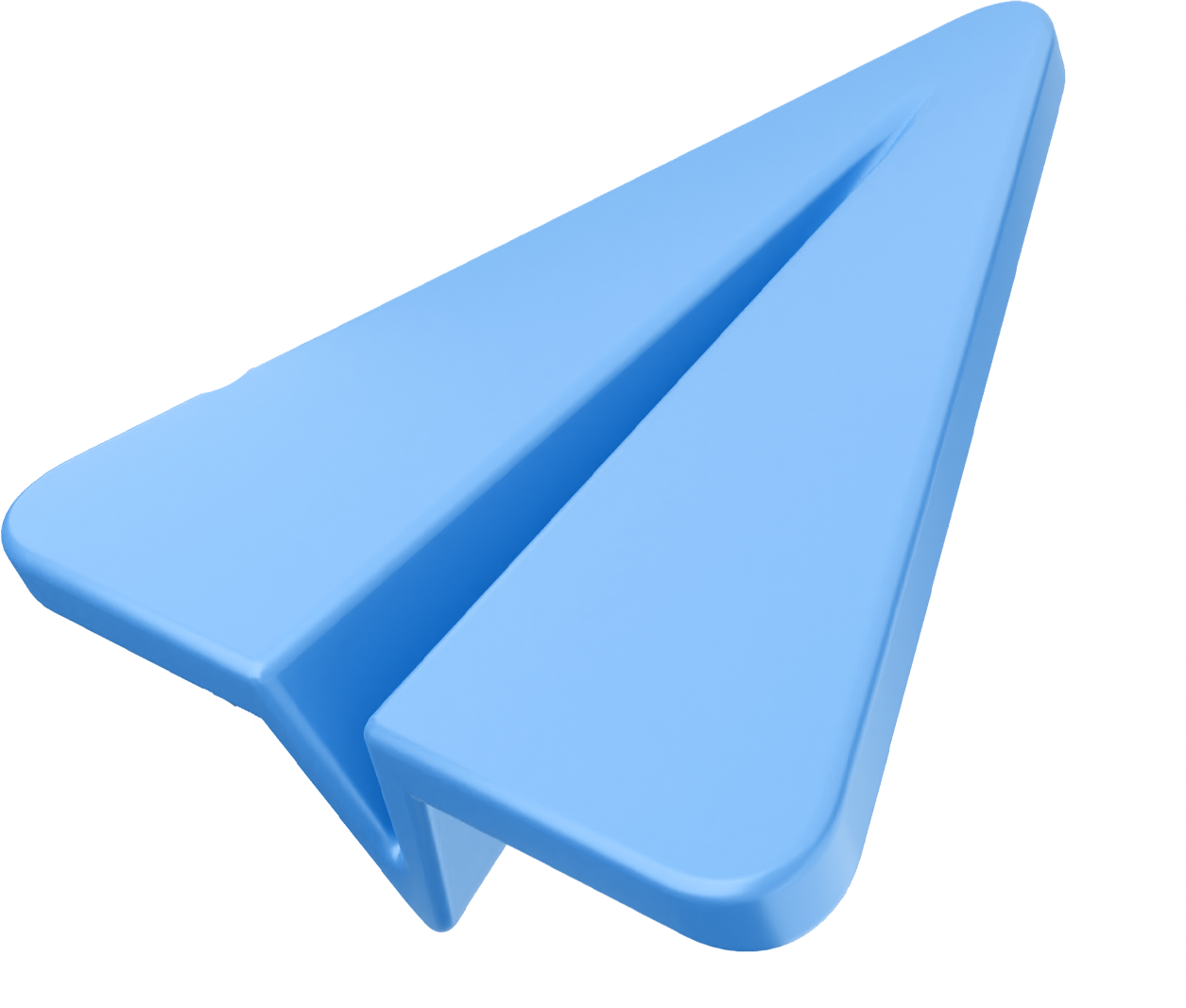 telegram logo in 3d style